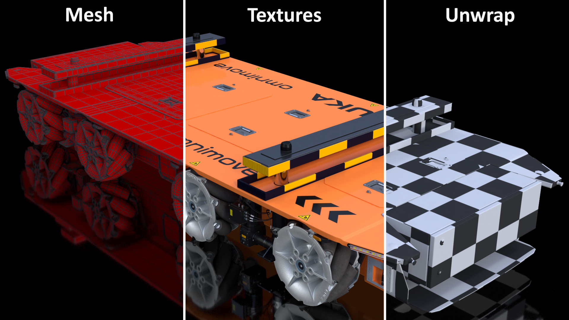 Omnimove KUKA Orange Rigged 3D