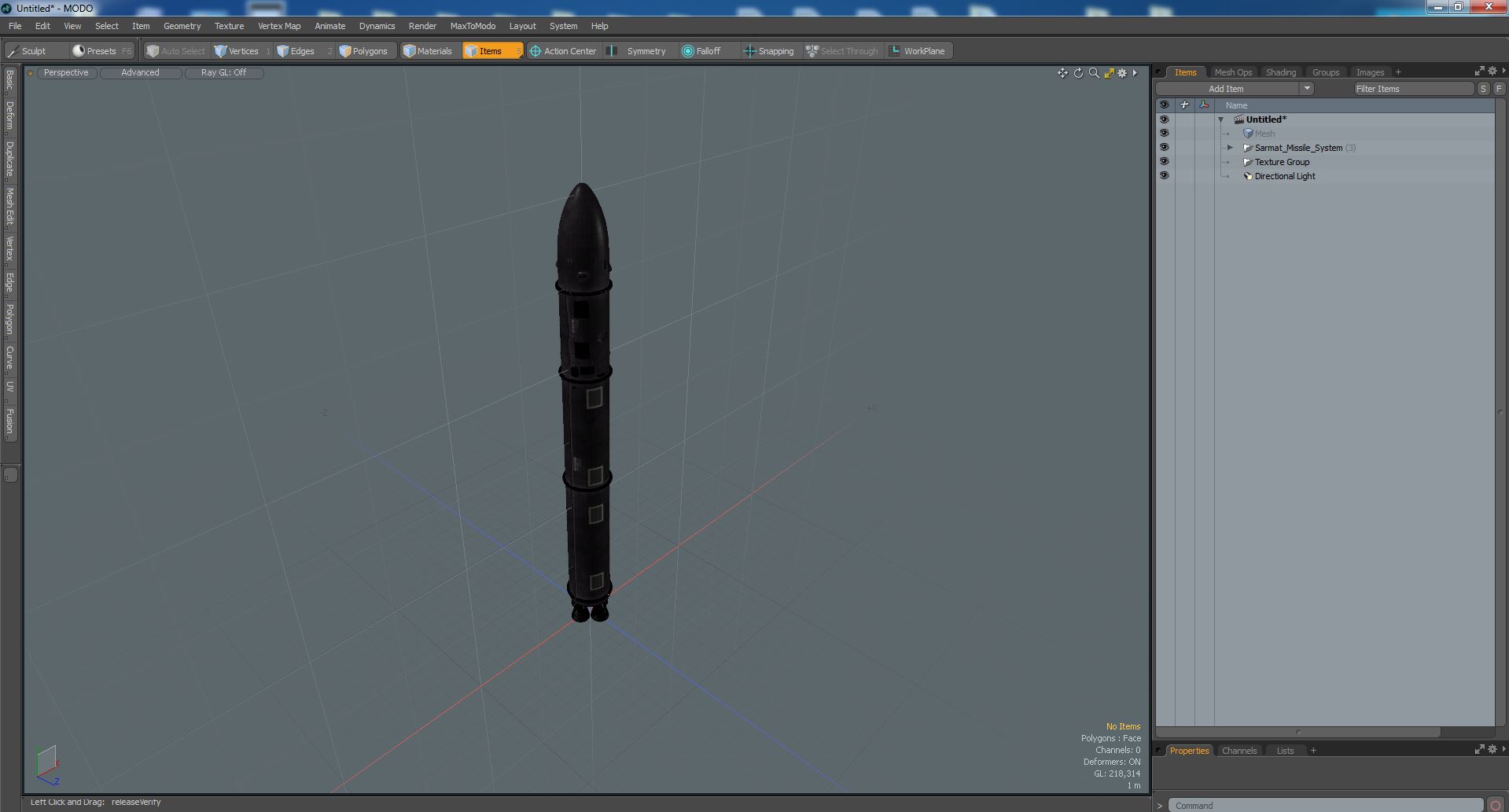 3D Sarmat Missile System
