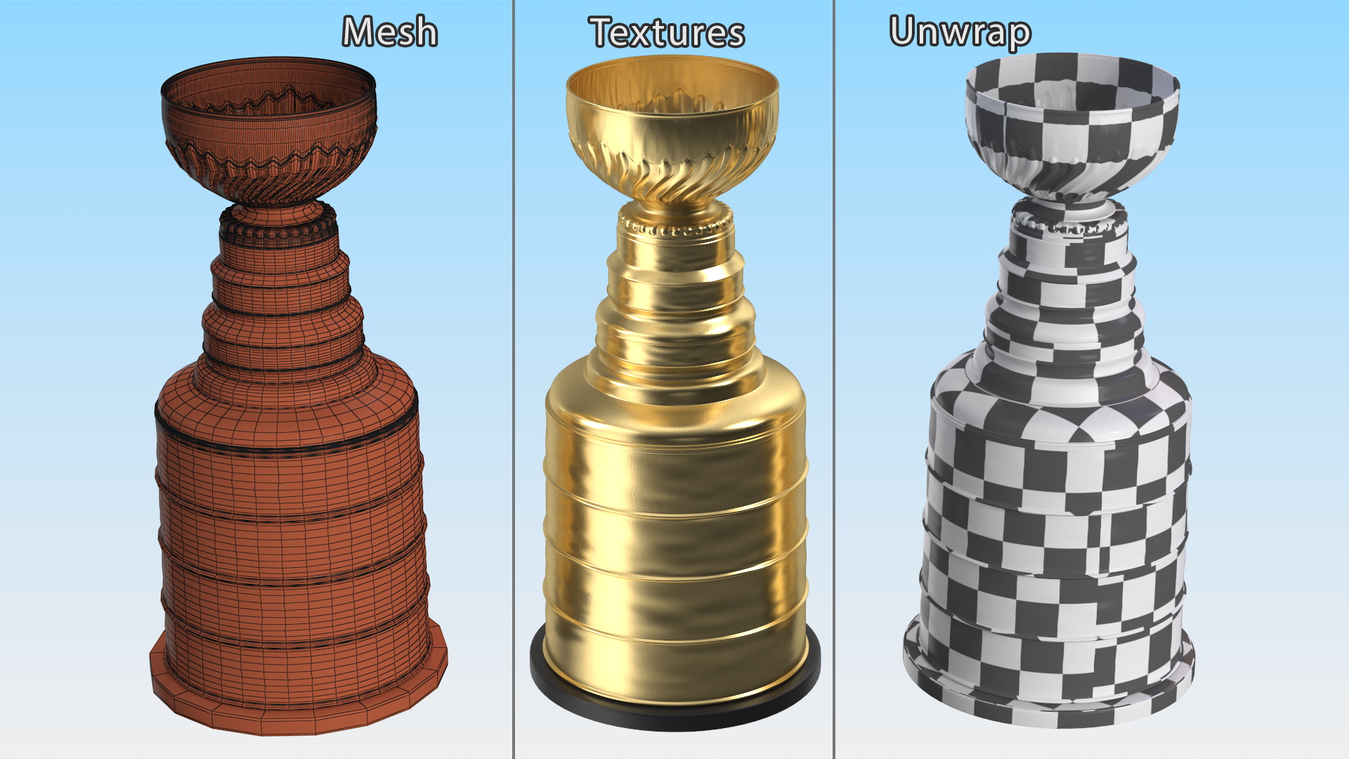 Hockey Cup Trophy 3D