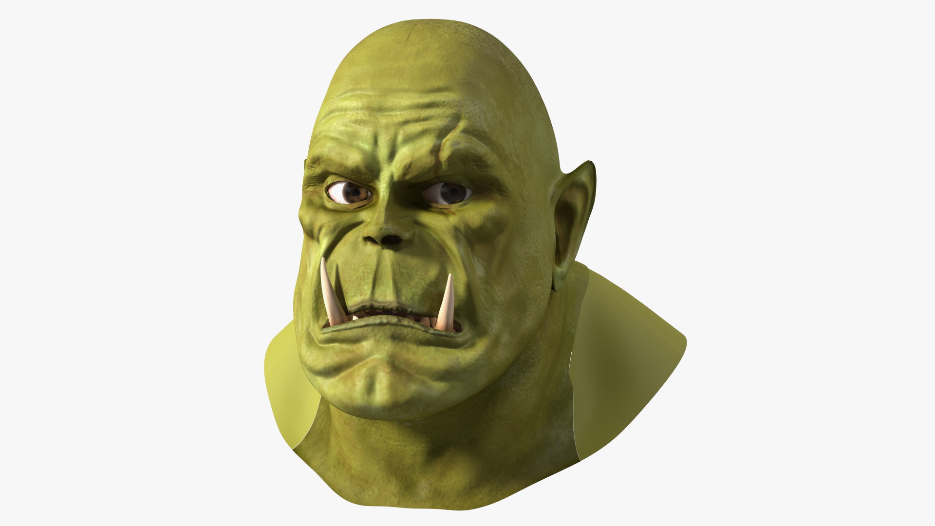 3D Fantasy Orc Head