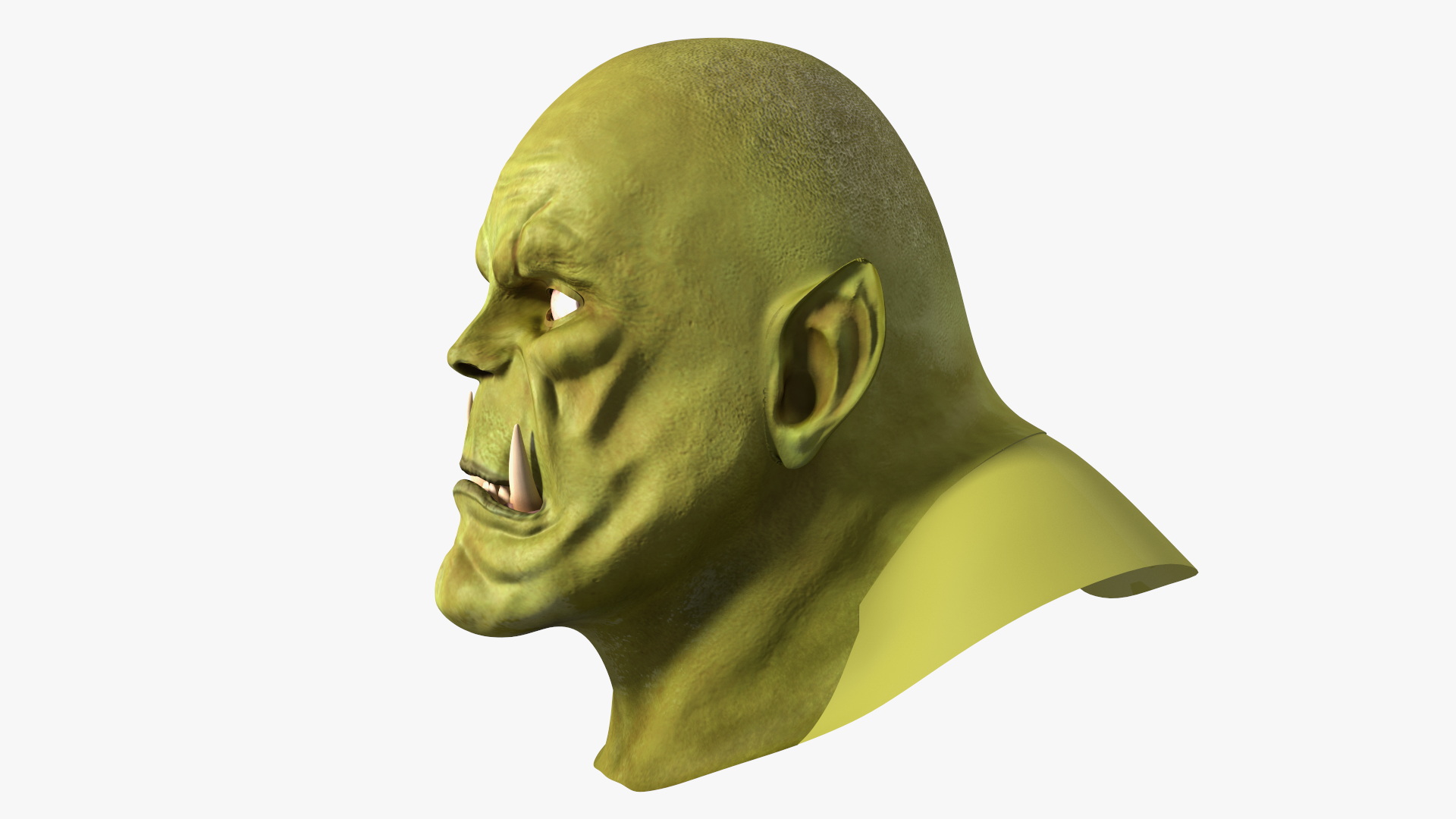 3D Fantasy Orc Head