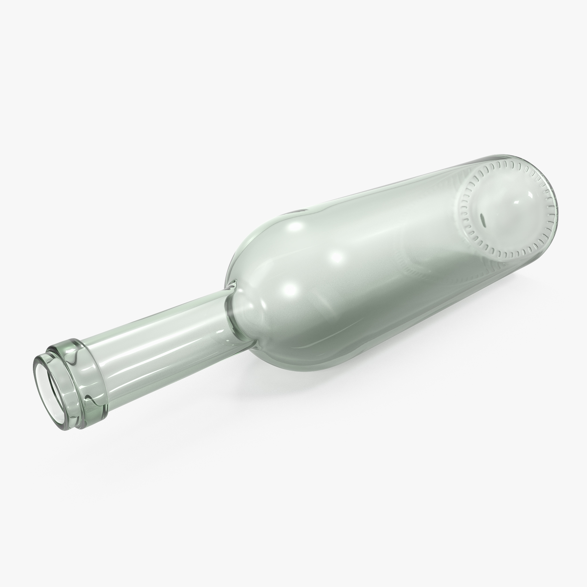 Clear Wine Bottle