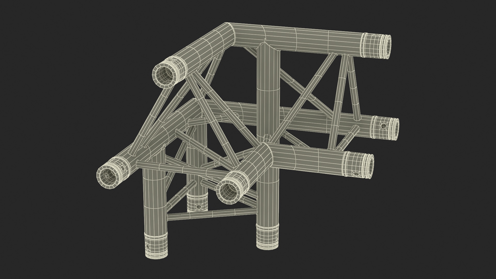 Construction Truss Modular Triangular 3D
