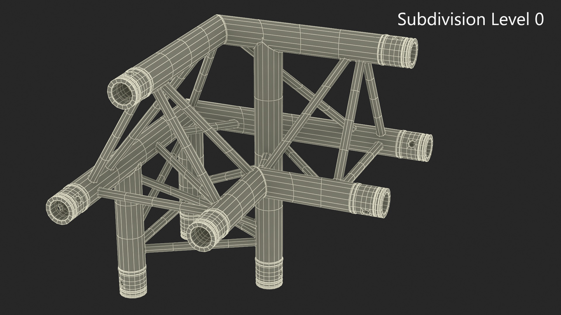 Construction Truss Modular Triangular 3D