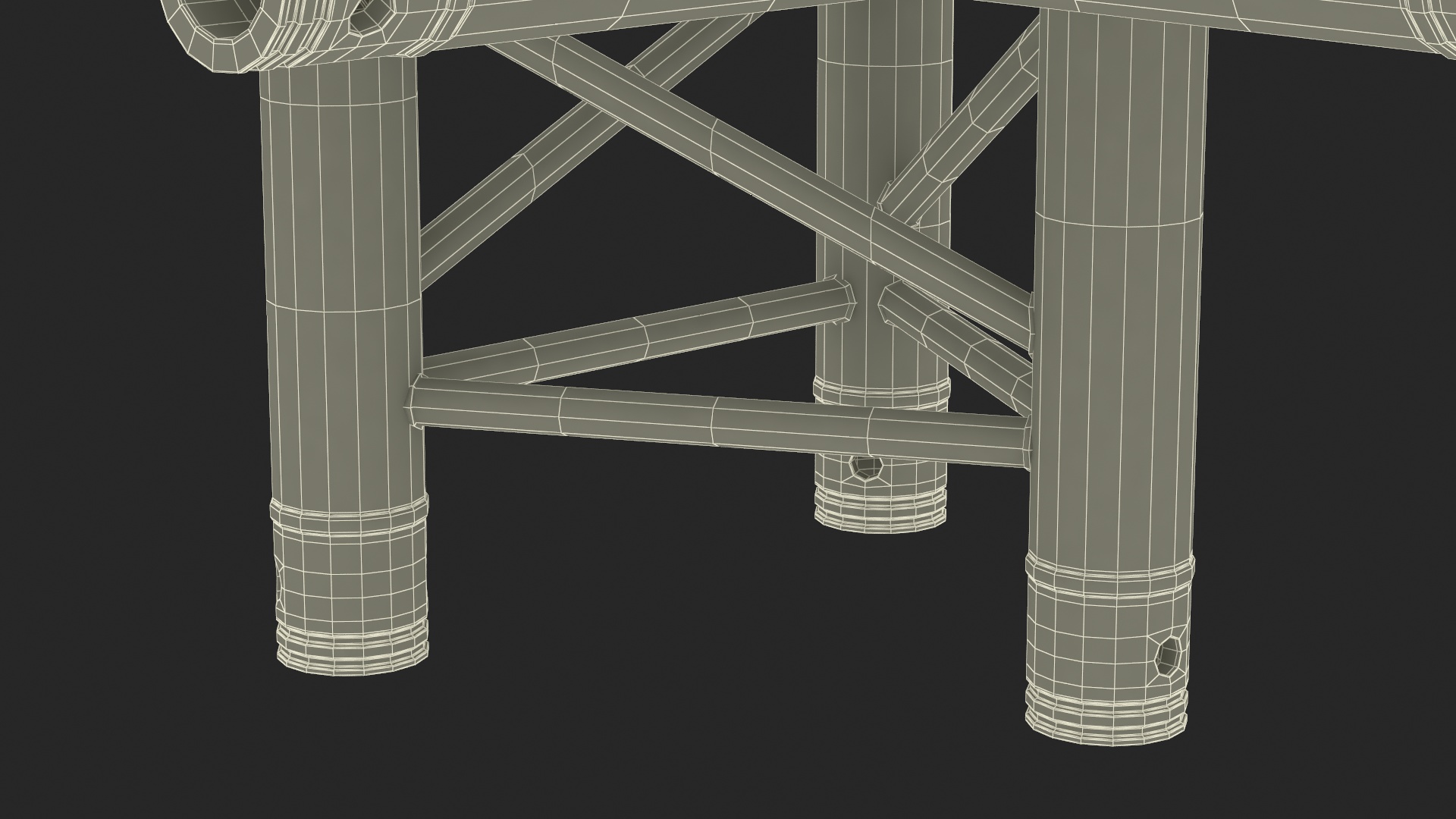 Construction Truss Modular Triangular 3D