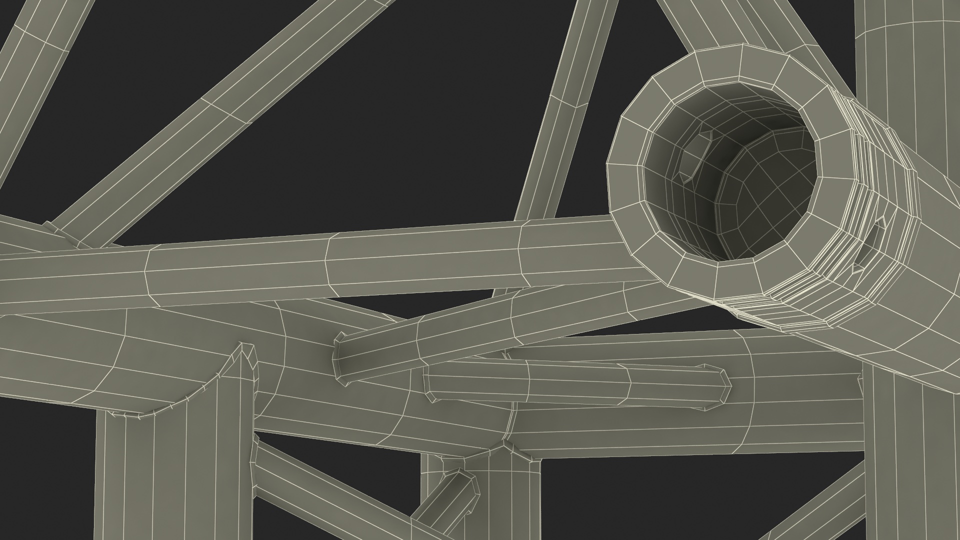 Construction Truss Modular Triangular 3D