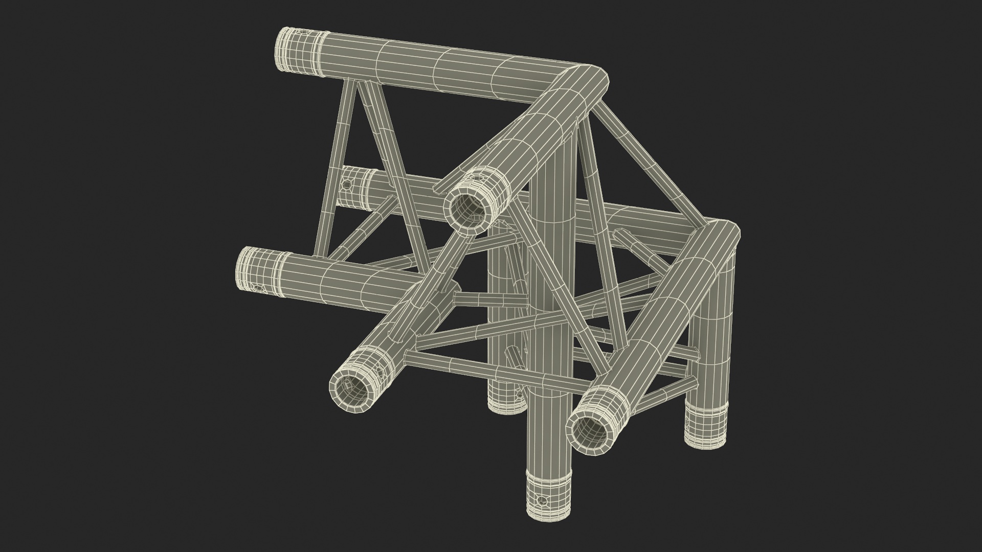 Construction Truss Modular Triangular 3D