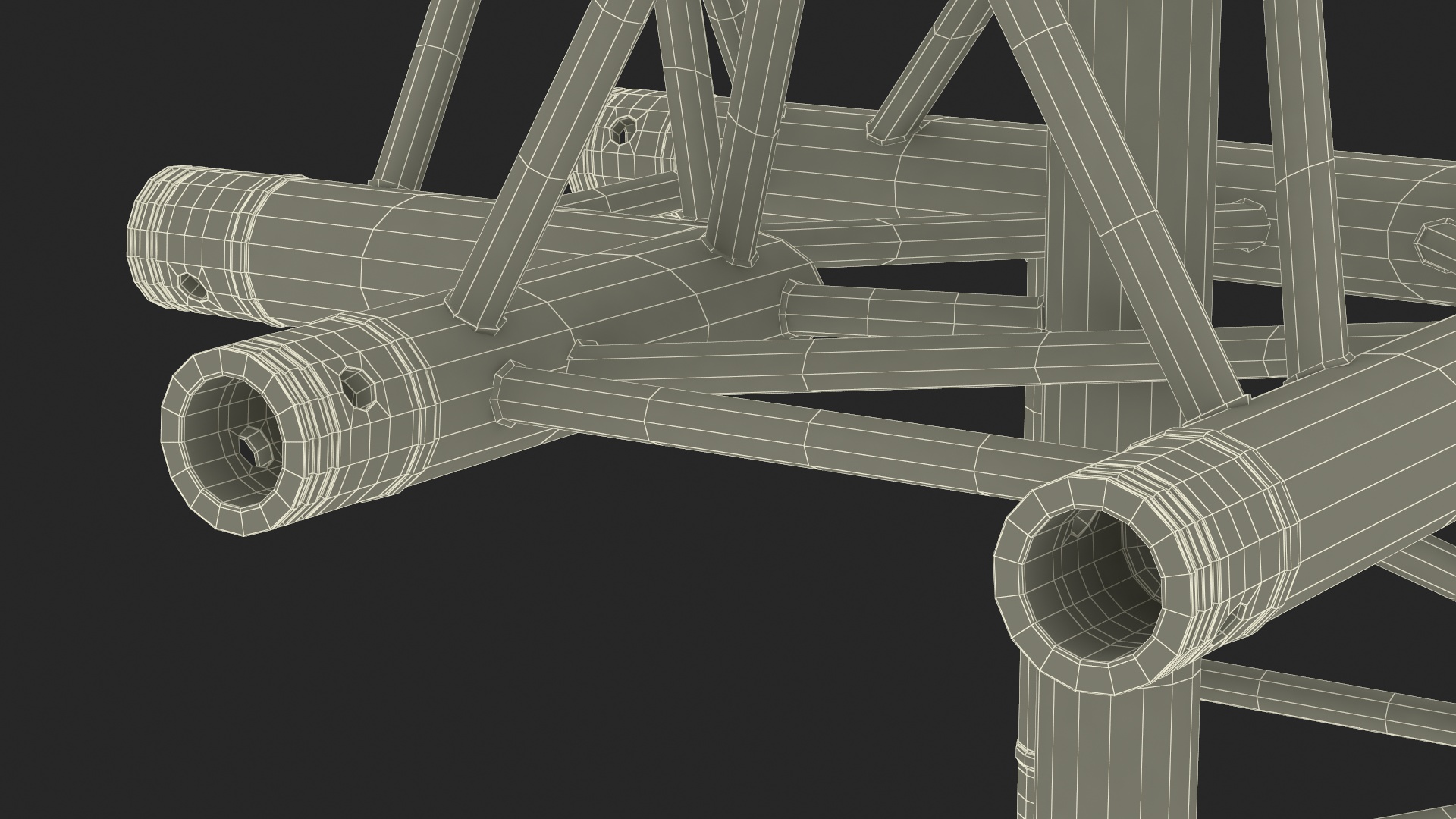 Construction Truss Modular Triangular 3D
