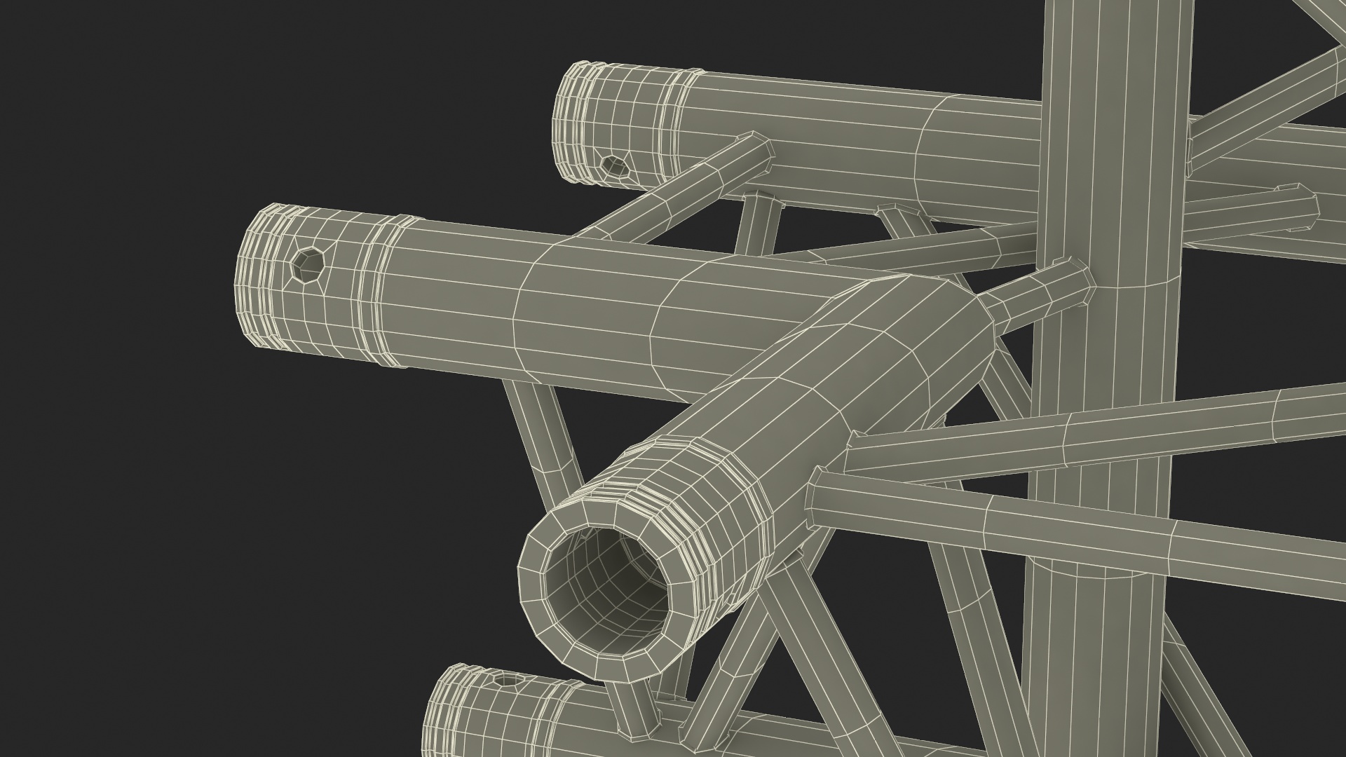 Construction Truss Modular Triangular 3D