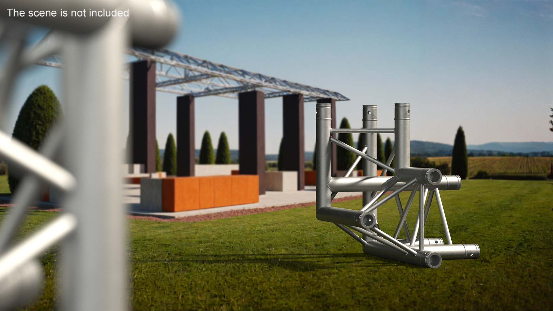 Construction Truss Modular Triangular 3D