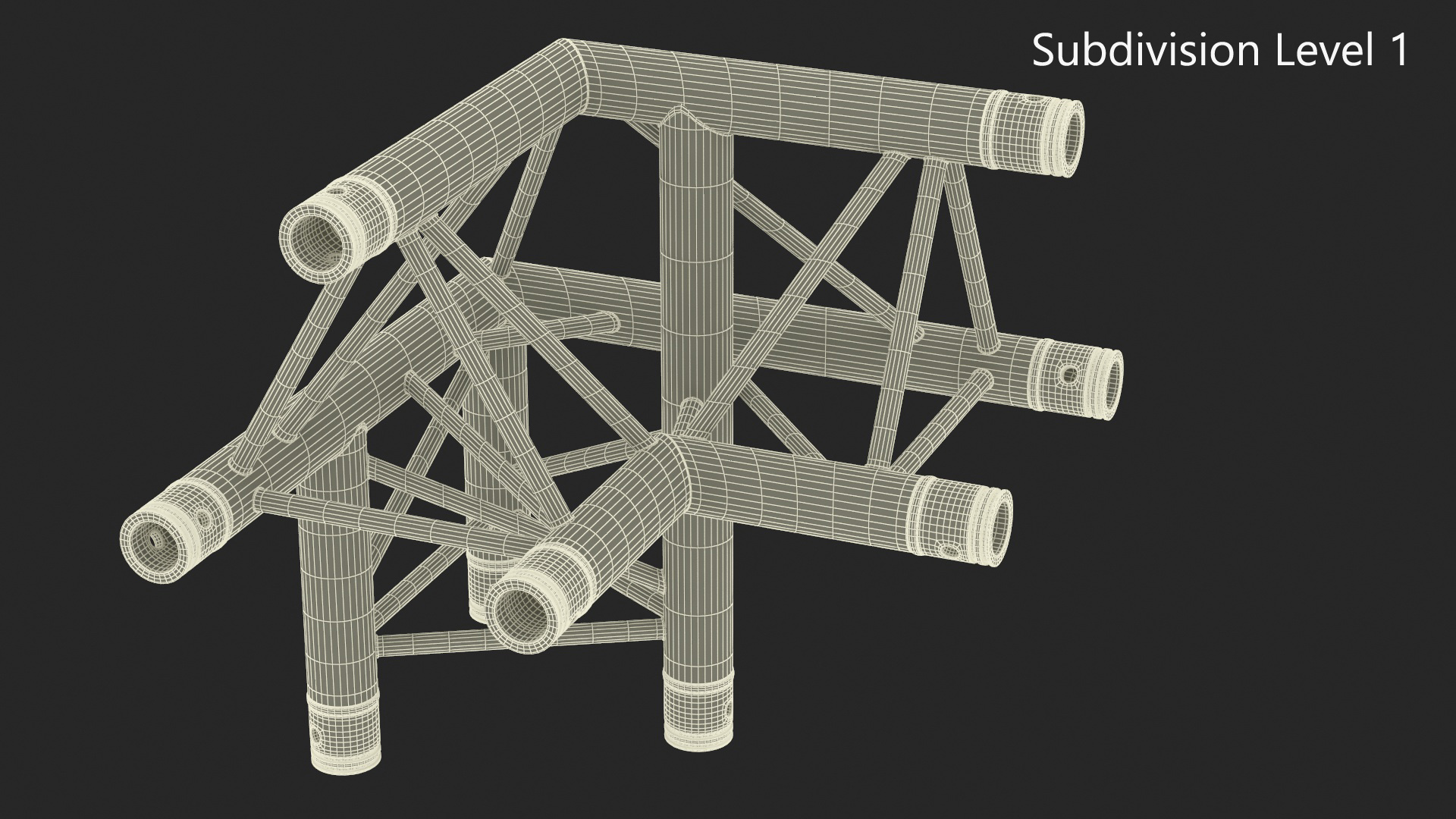 Construction Truss Modular Triangular 3D
