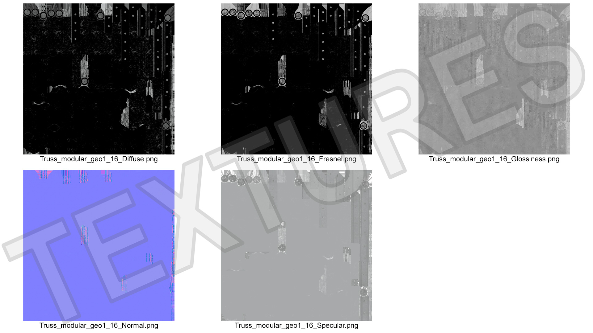 Construction Truss Modular Triangular 3D