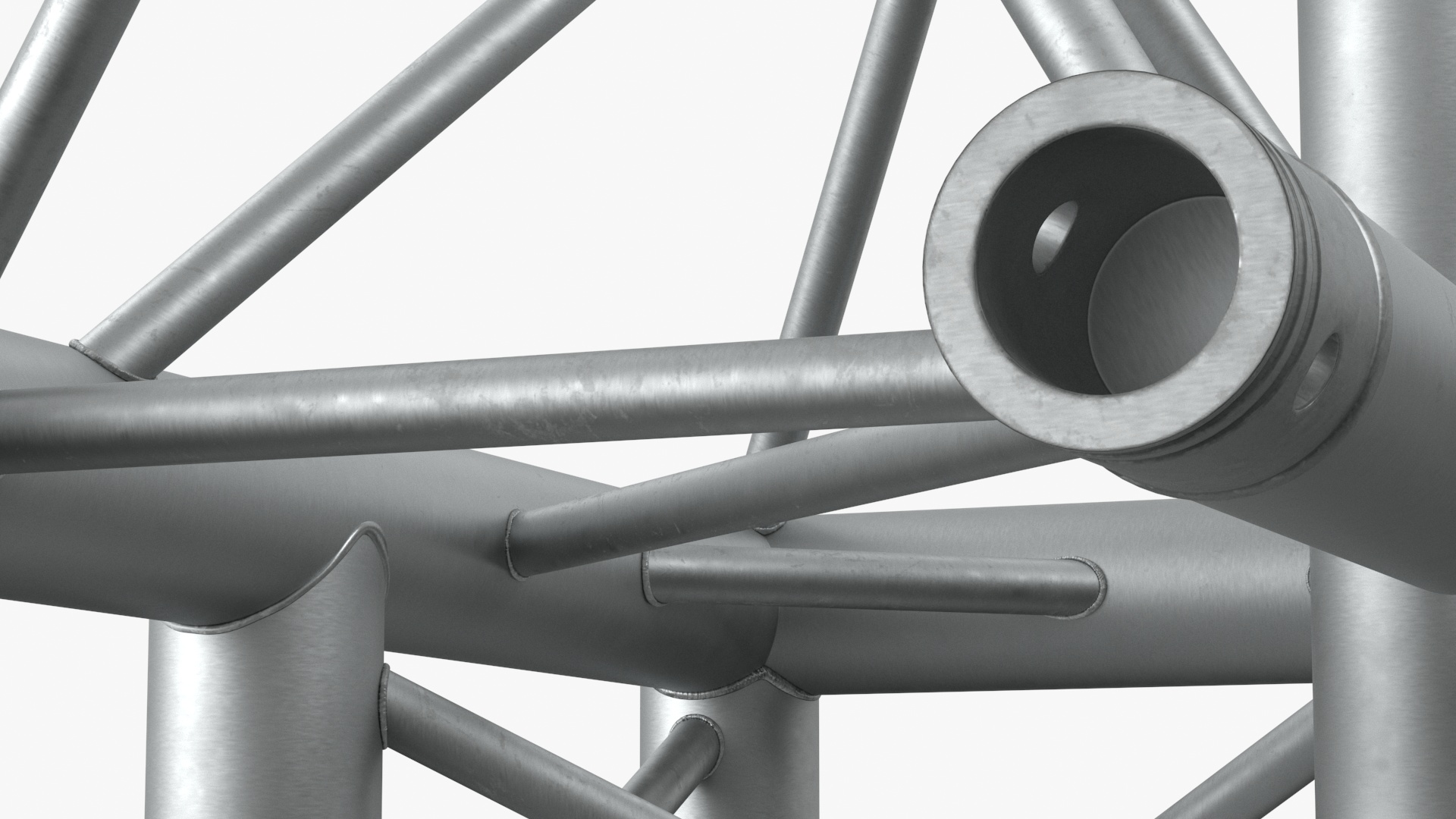 Construction Truss Modular Triangular 3D