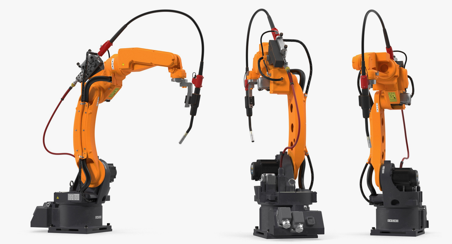 Generic Welding Robot with Power Supply 3D model