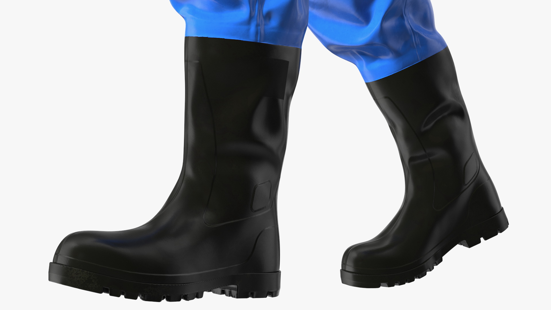 Fully Encapsulating Chemical Protection Suit Walking Pose 3D