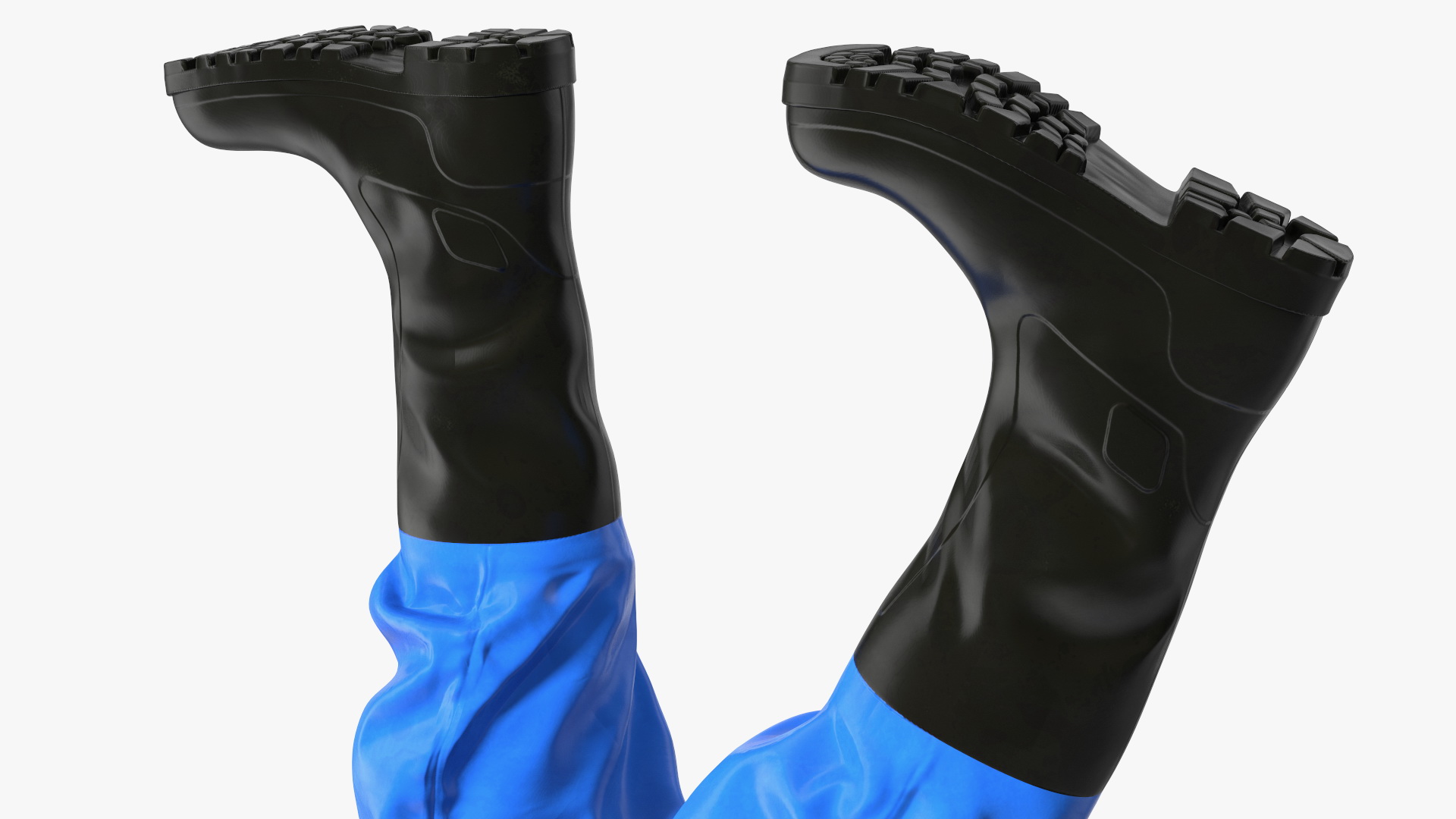 Fully Encapsulating Chemical Protection Suit Walking Pose 3D