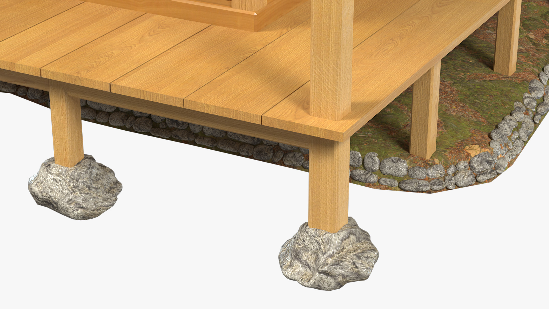 3D model Traditional Japanese Tea House Open