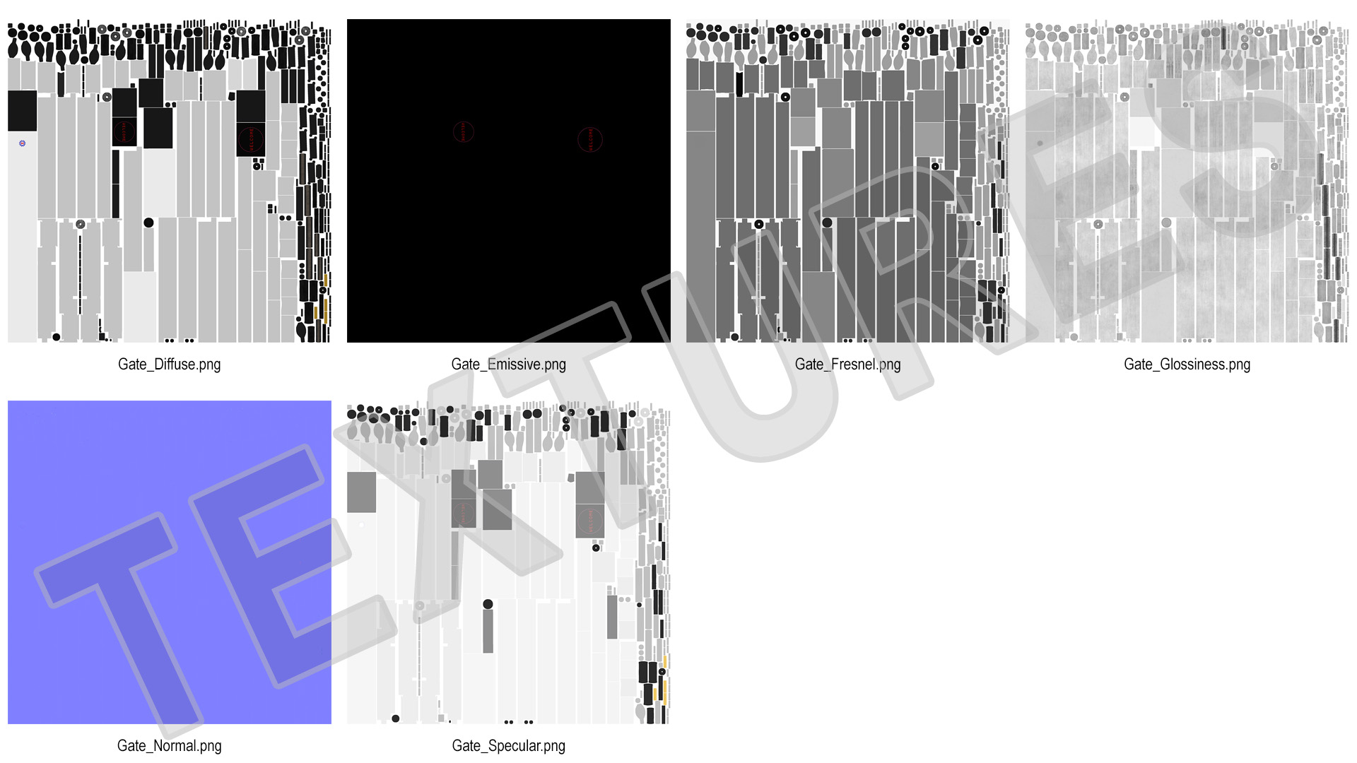 3D model Trackless Automatic Expandable Gate
