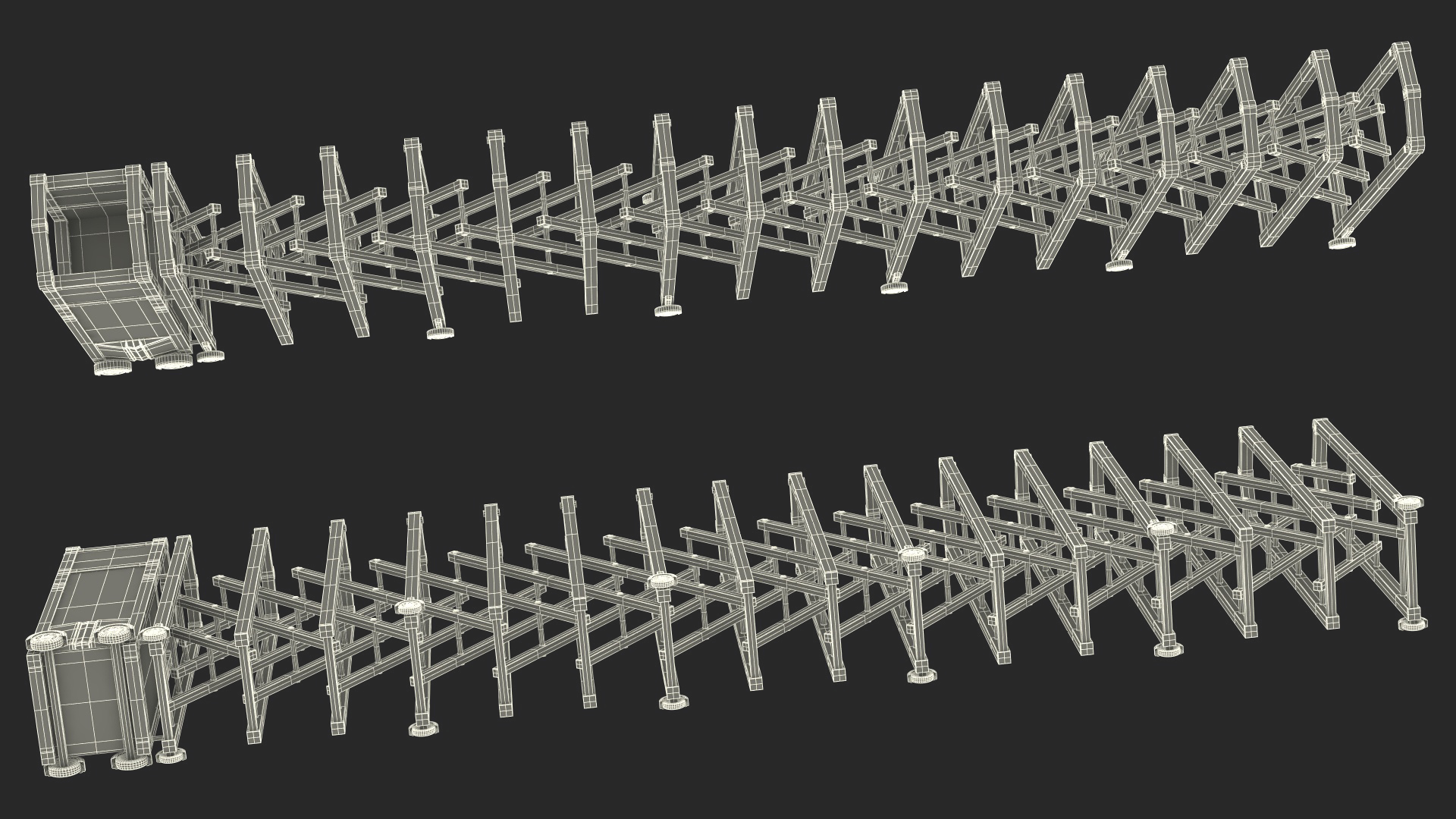 3D model Trackless Automatic Expandable Gate