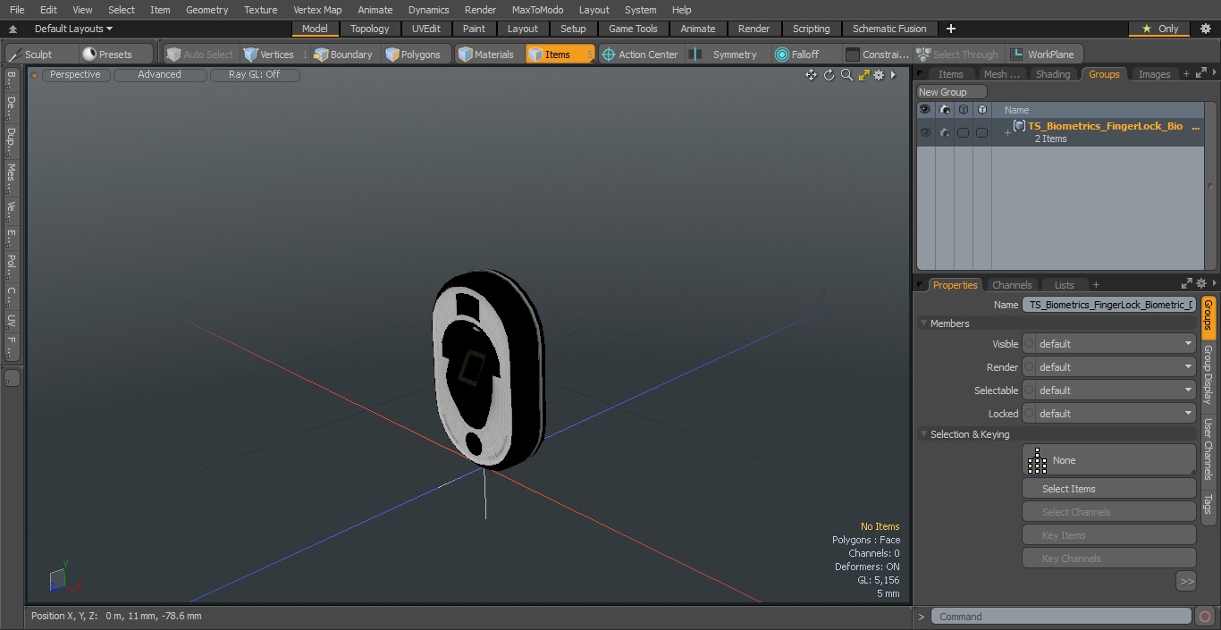 TS Biometrics FingerLock Biometric Door Lock 3D model