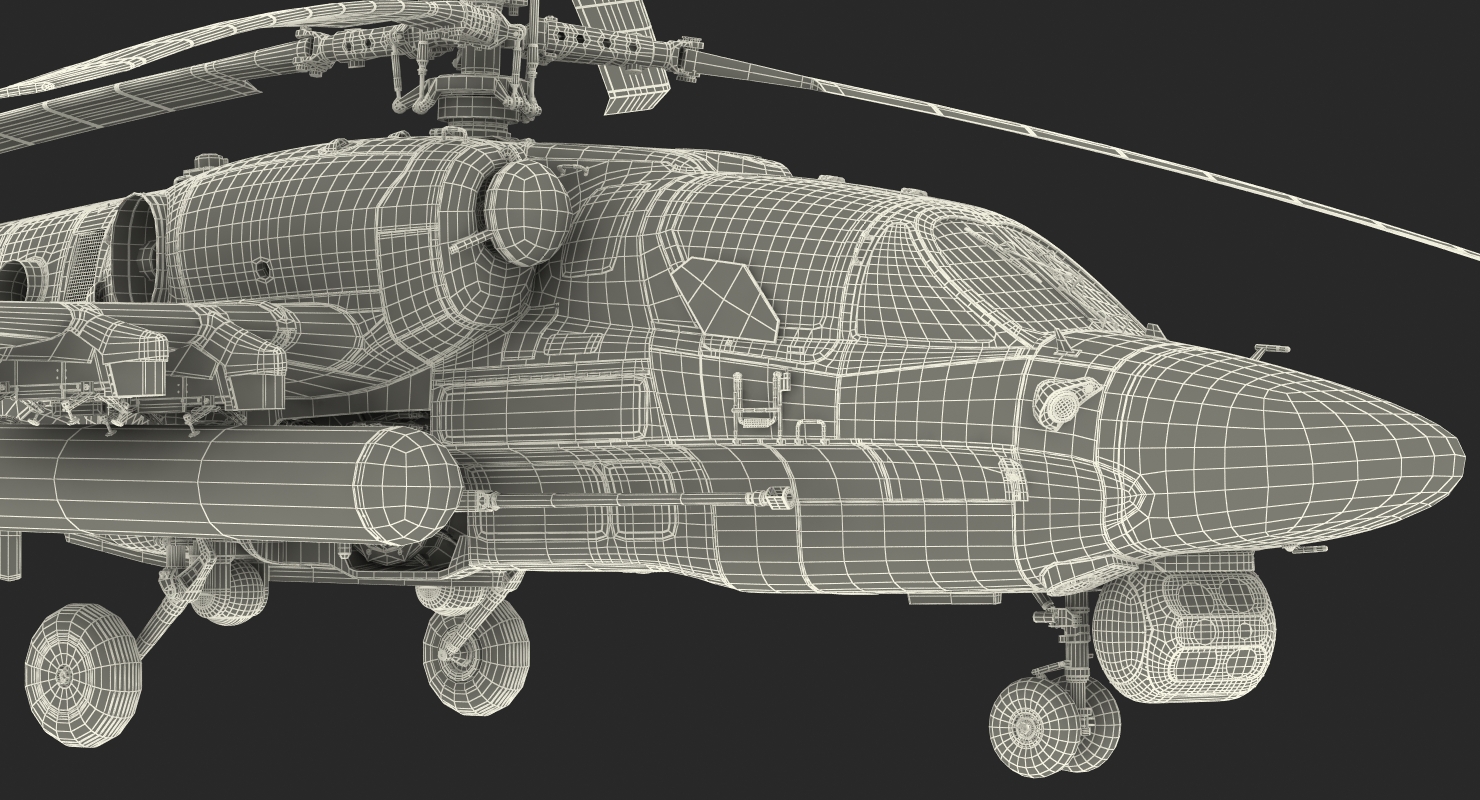 Attack Helicopter KA52 Black Shark Hokum A 3D