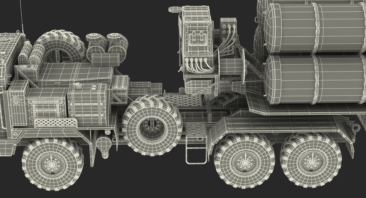 S 400 Triumf Launch Vehicle Rigged 3D model
