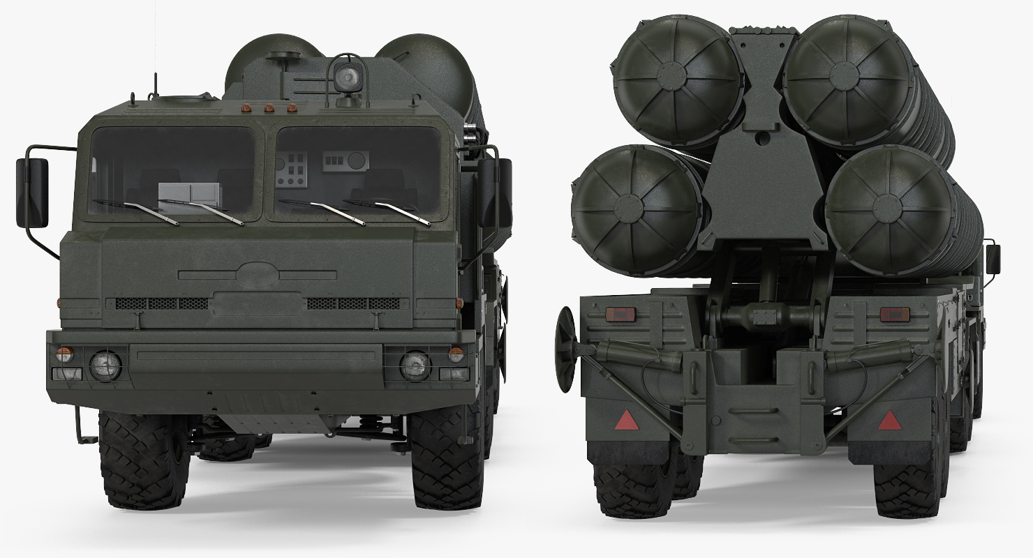 S 400 Triumf Launch Vehicle Rigged 3D model