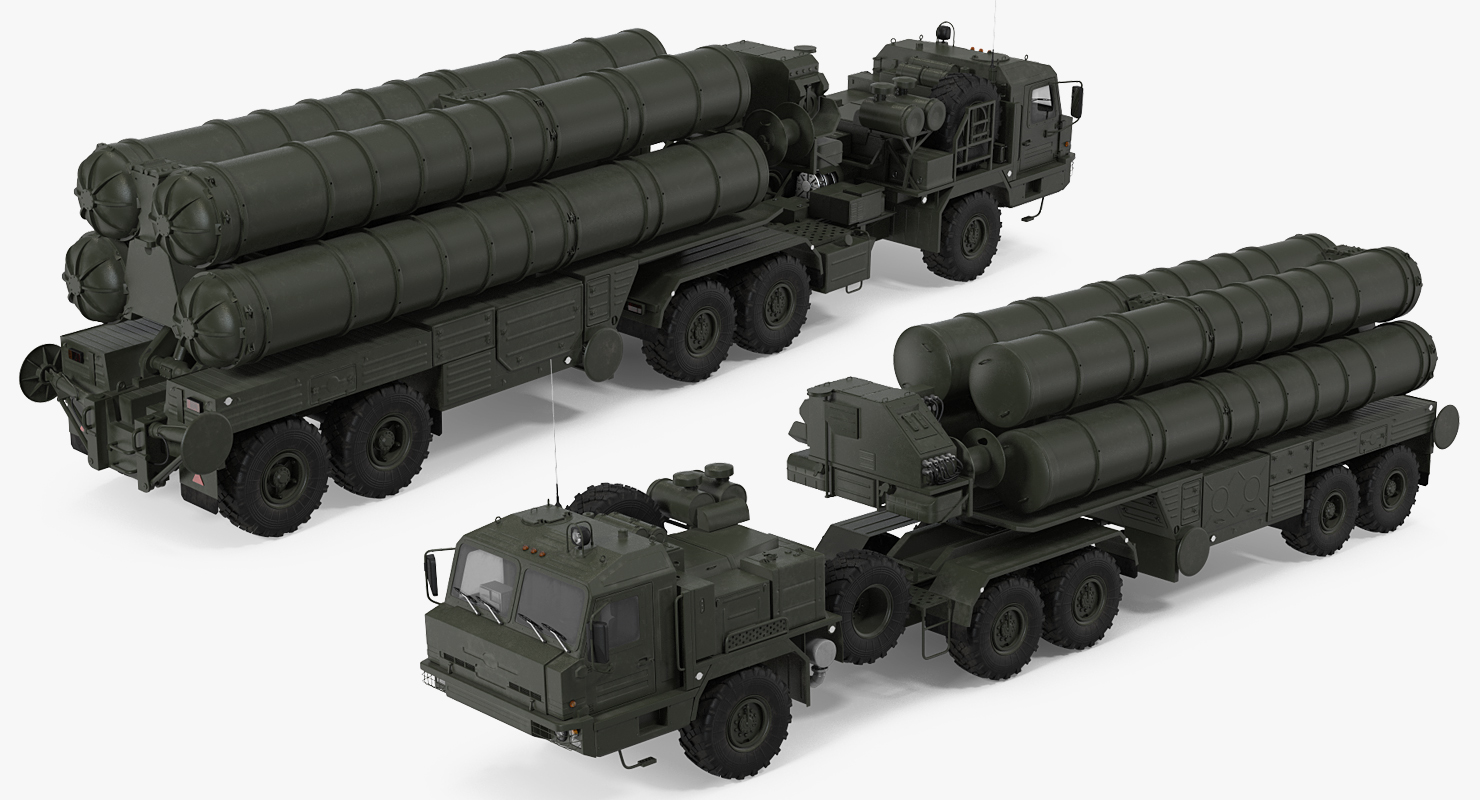 S 400 Triumf Launch Vehicle Rigged 3D model