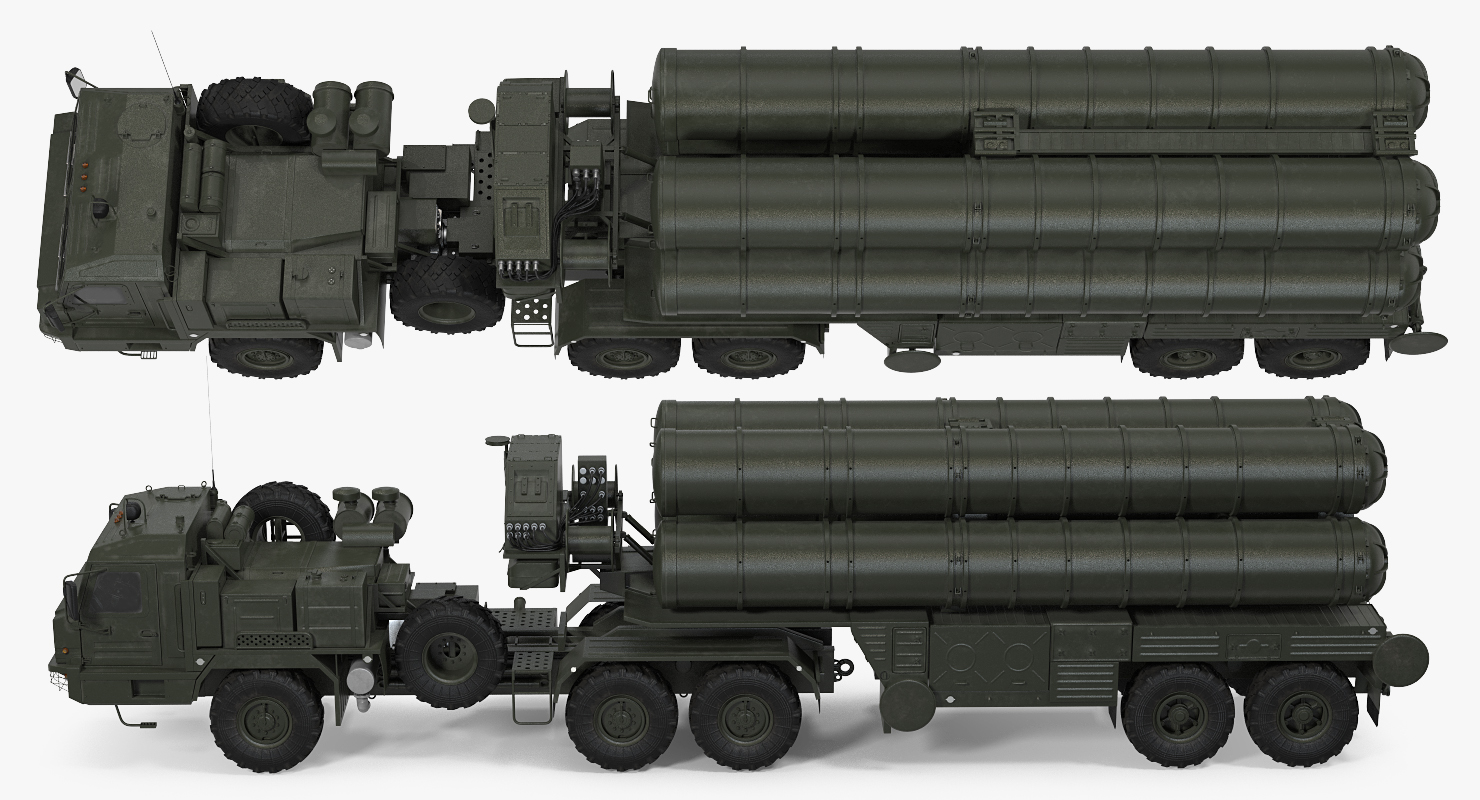 S 400 Triumf Launch Vehicle Rigged 3D model
