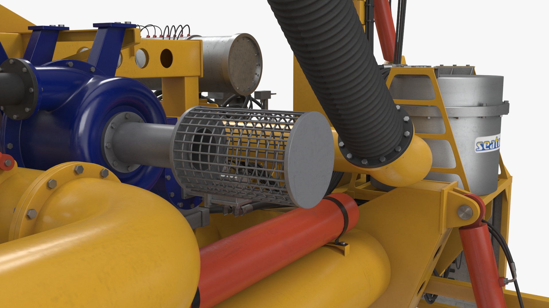 3D Arthropod 600 Subsea Pipeline Trencher model