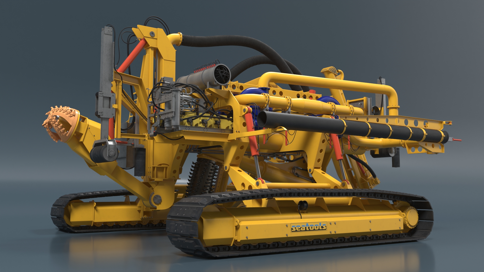 3D Arthropod 600 Subsea Pipeline Trencher model