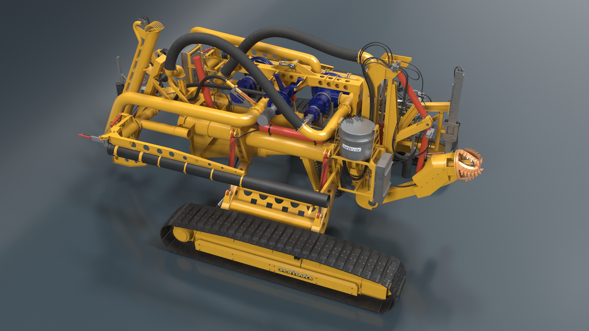 3D Arthropod 600 Subsea Pipeline Trencher model