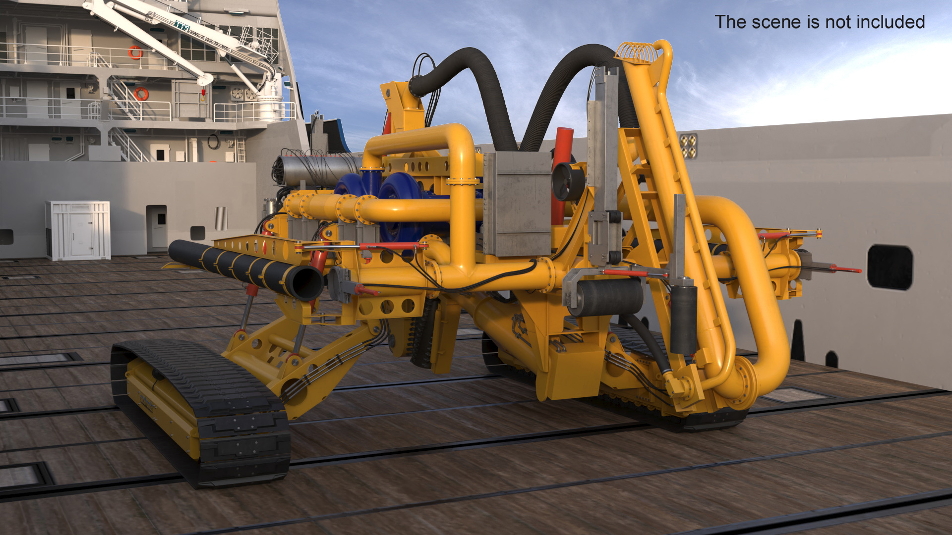3D Arthropod 600 Subsea Pipeline Trencher model