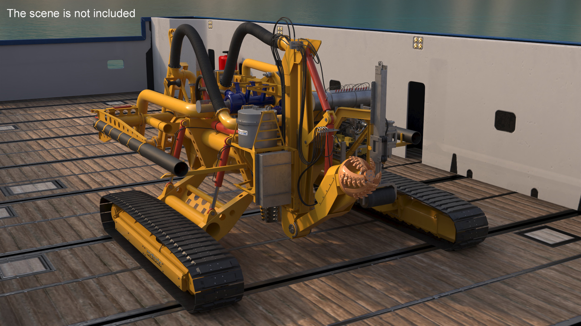 3D Arthropod 600 Subsea Pipeline Trencher model