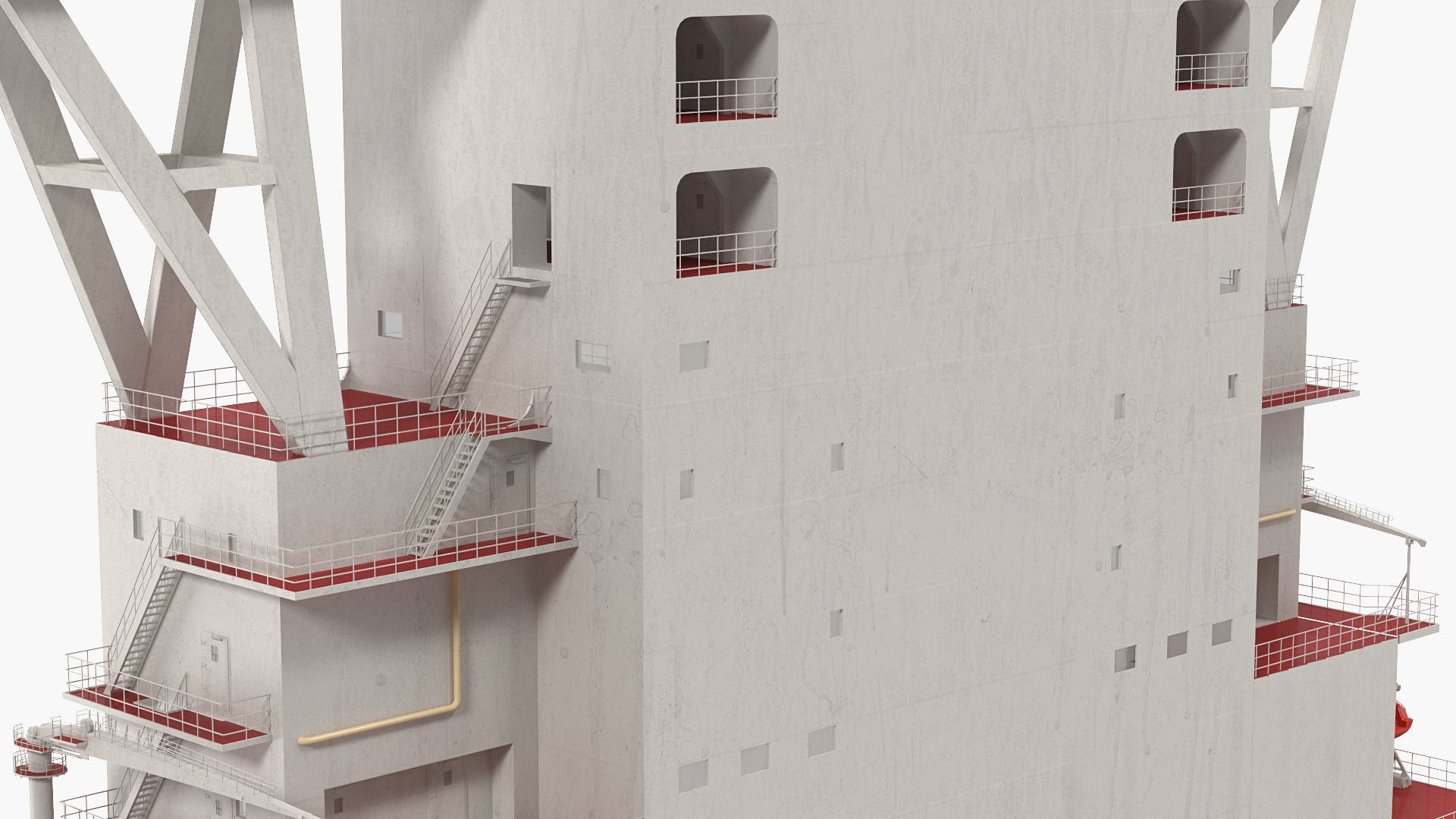 3D model Cargo Ship Deckhouse