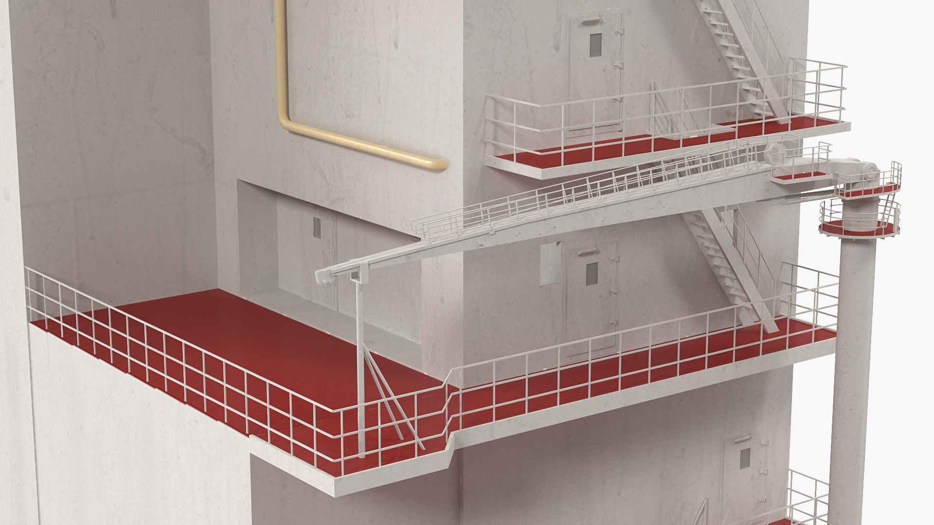 3D model Cargo Ship Deckhouse