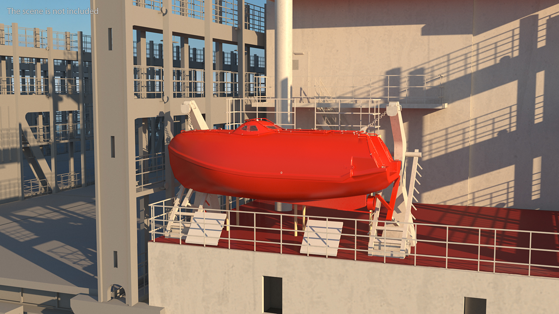 3D model Cargo Ship Deckhouse