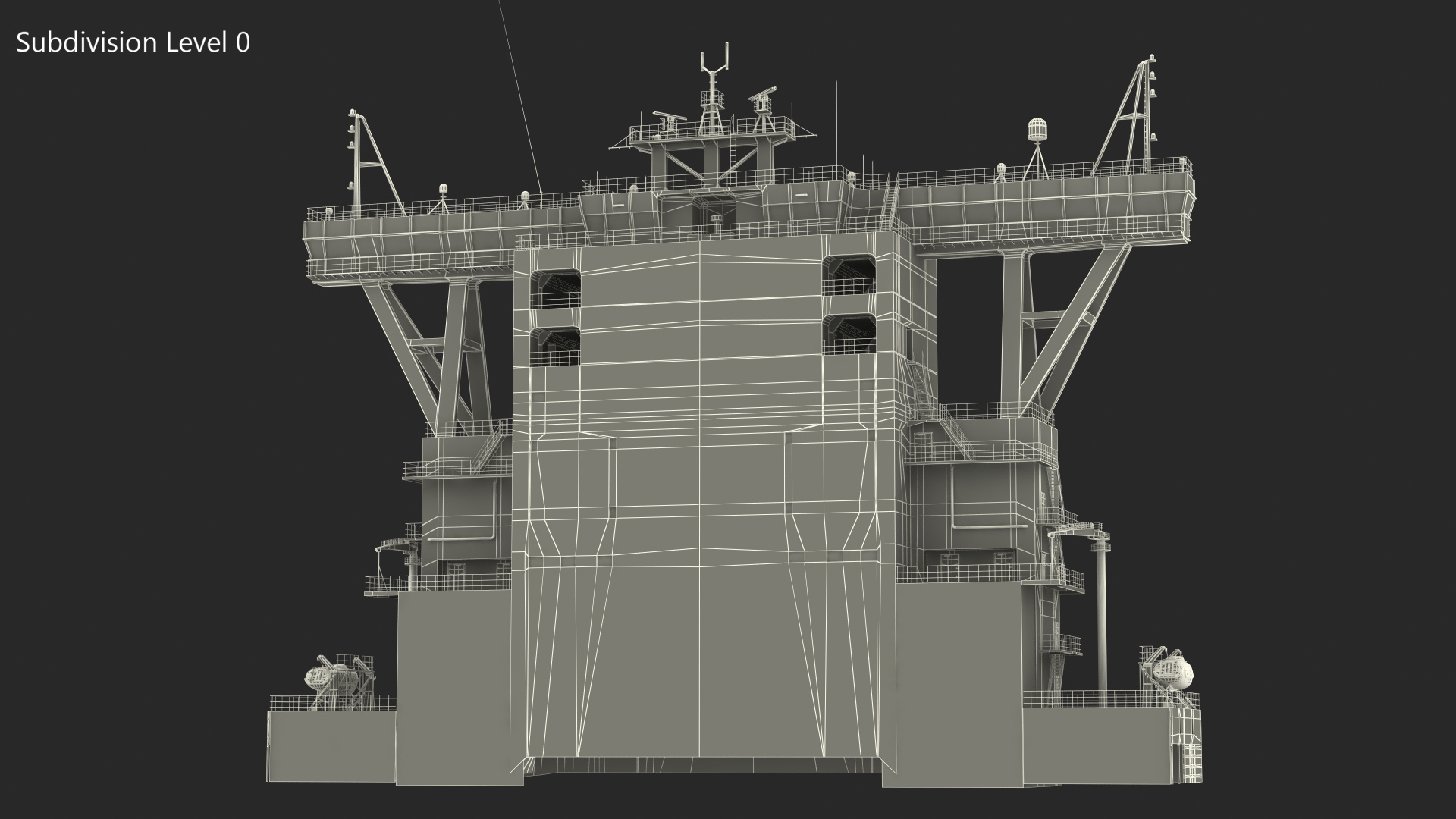 3D model Cargo Ship Deckhouse