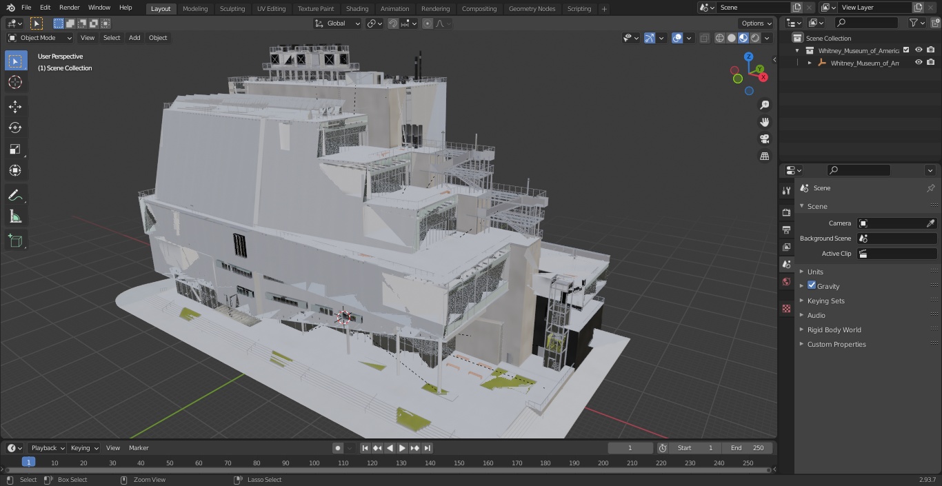 3D model Whitney Museum of American Art
