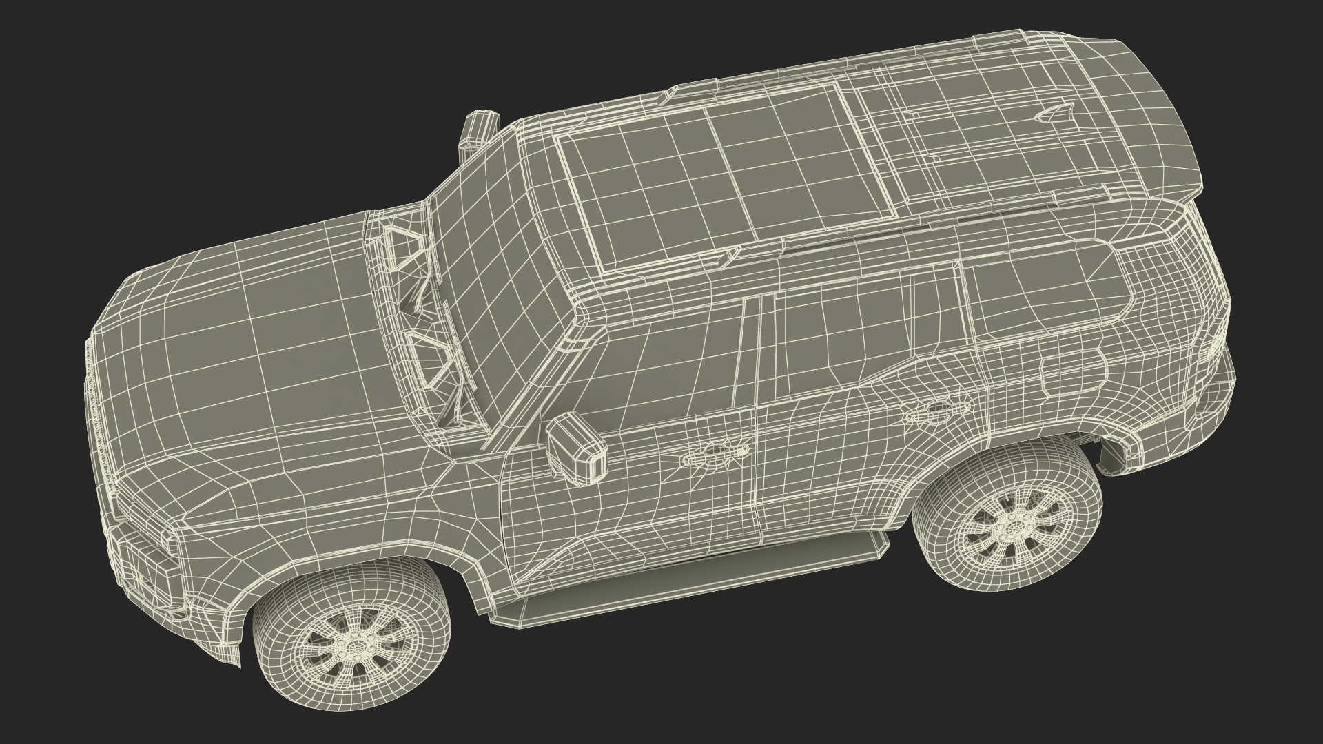 3D model Generic Off-Road SUV Vehicle Rigged