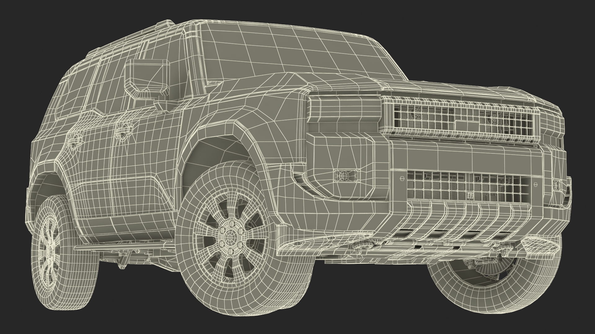 3D model Generic Off-Road SUV Vehicle Rigged
