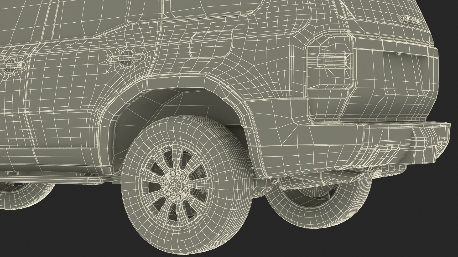 3D model Generic Off-Road SUV Vehicle Rigged