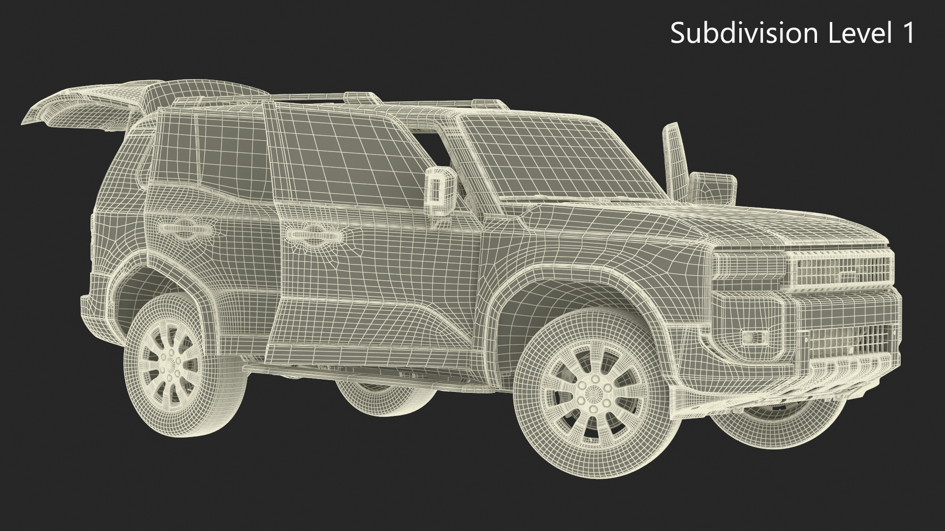 3D model Generic Off-Road SUV Vehicle Rigged