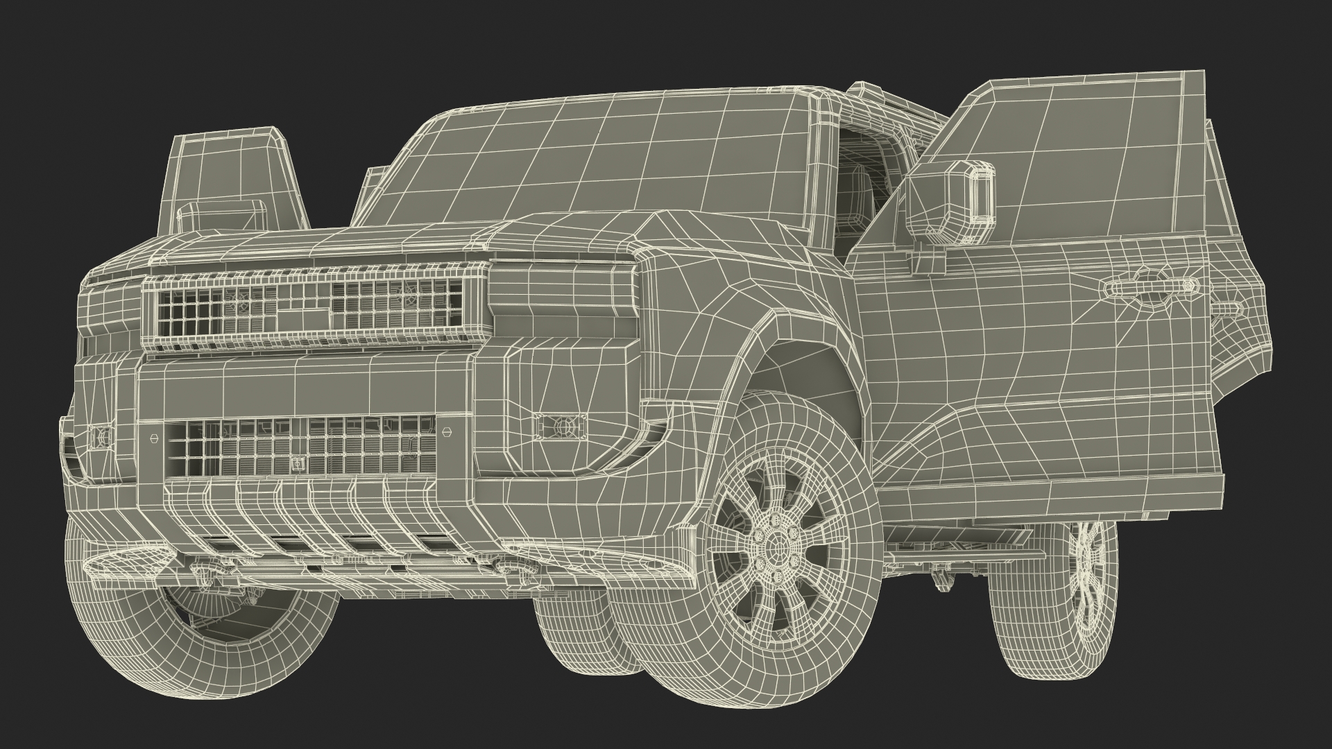 3D model Generic Off-Road SUV Vehicle Rigged
