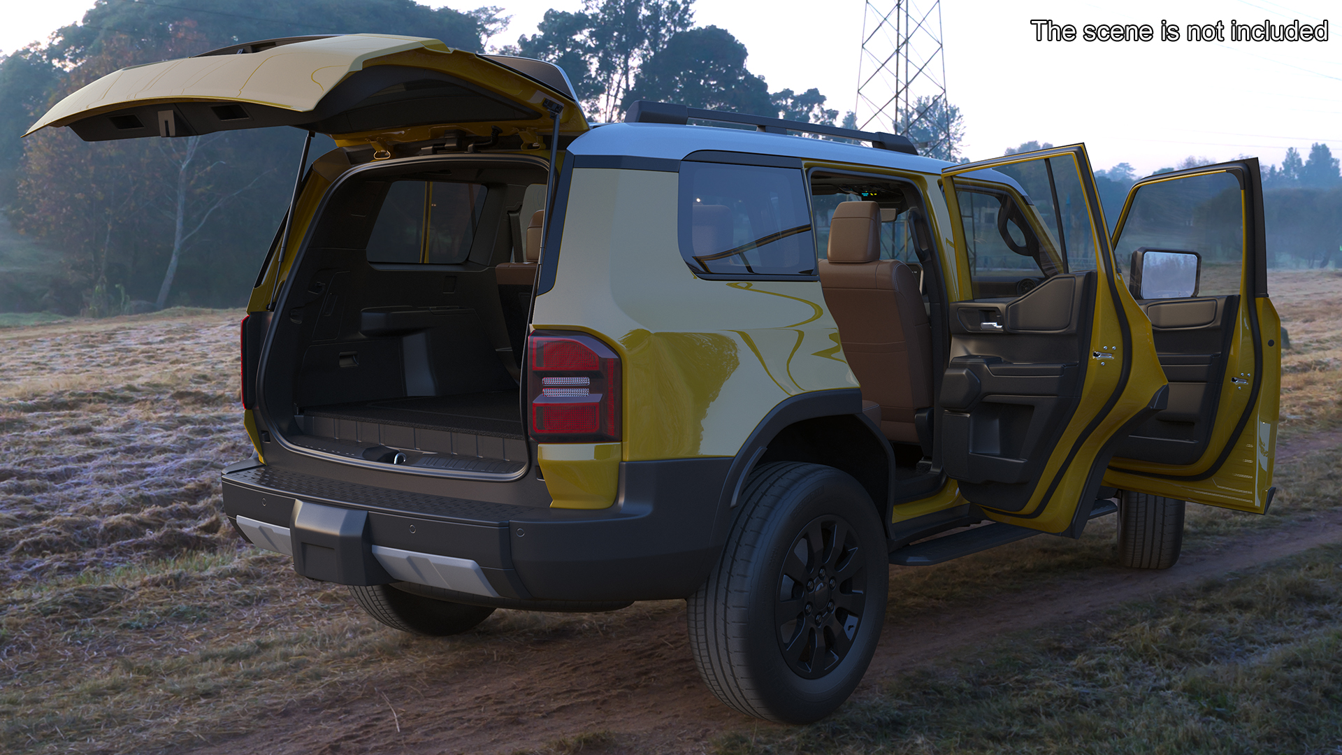 3D model Generic Off-Road SUV Vehicle Rigged