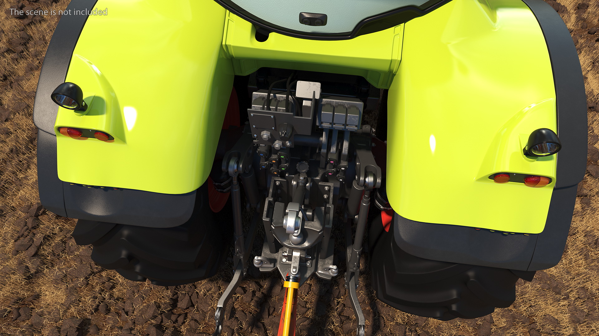 3D Tractor Claas Axion 800 with Sodimac Rafal 3300 Spreader