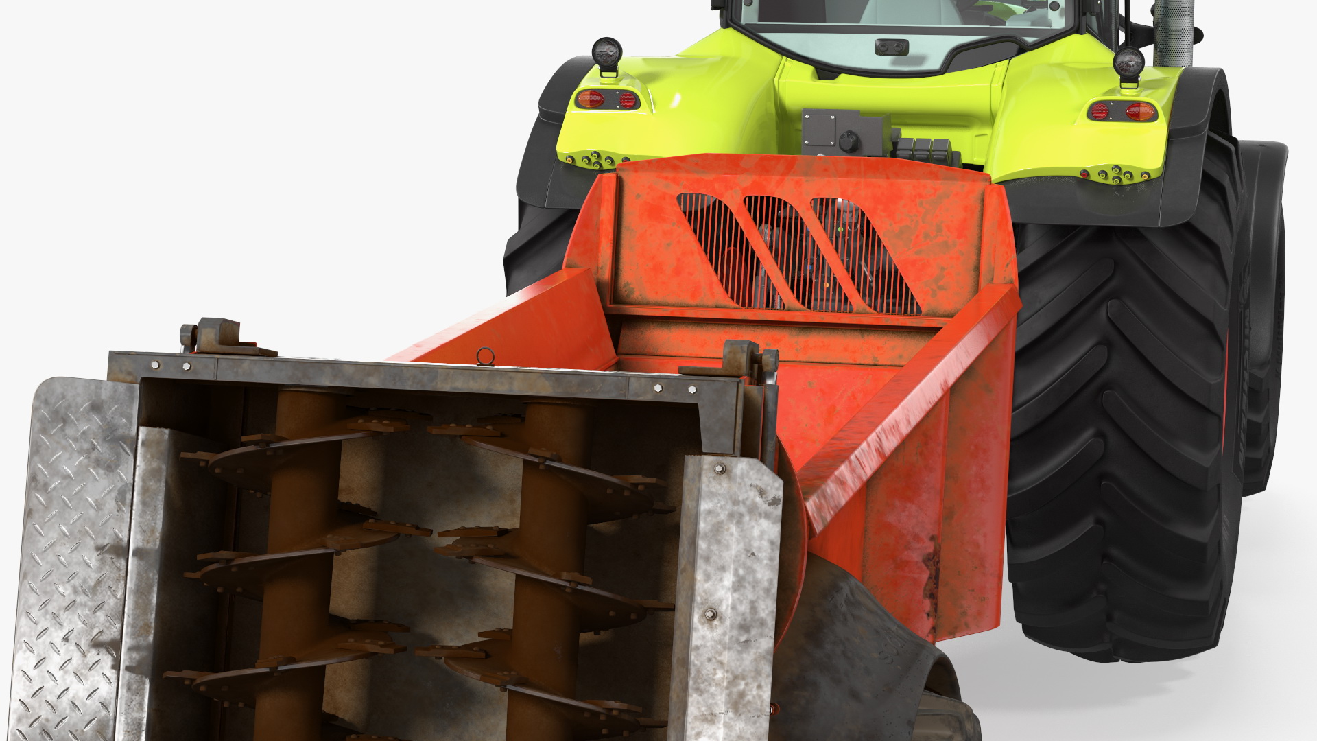 3D Tractor Claas Axion 800 with Sodimac Rafal 3300 Spreader
