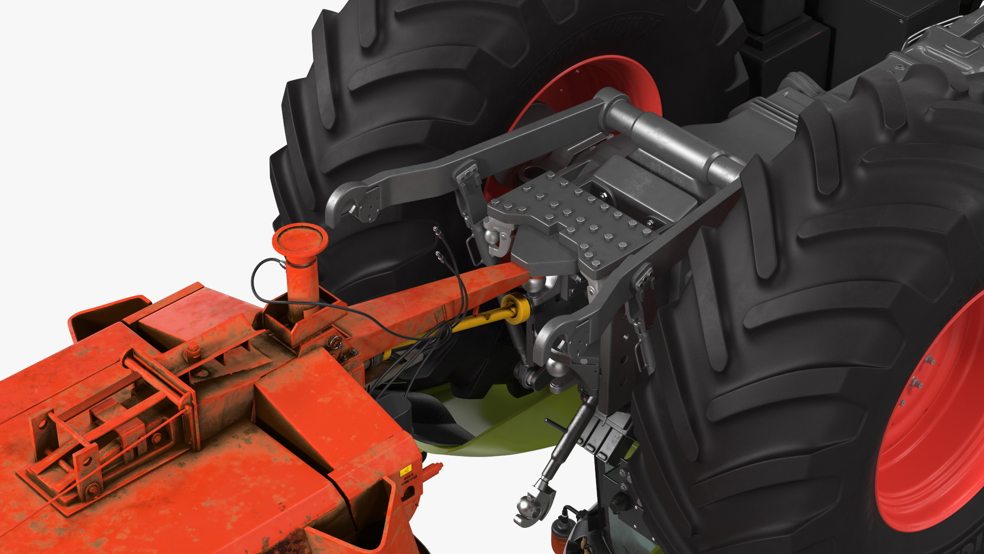 3D Tractor Claas Axion 800 with Sodimac Rafal 3300 Spreader