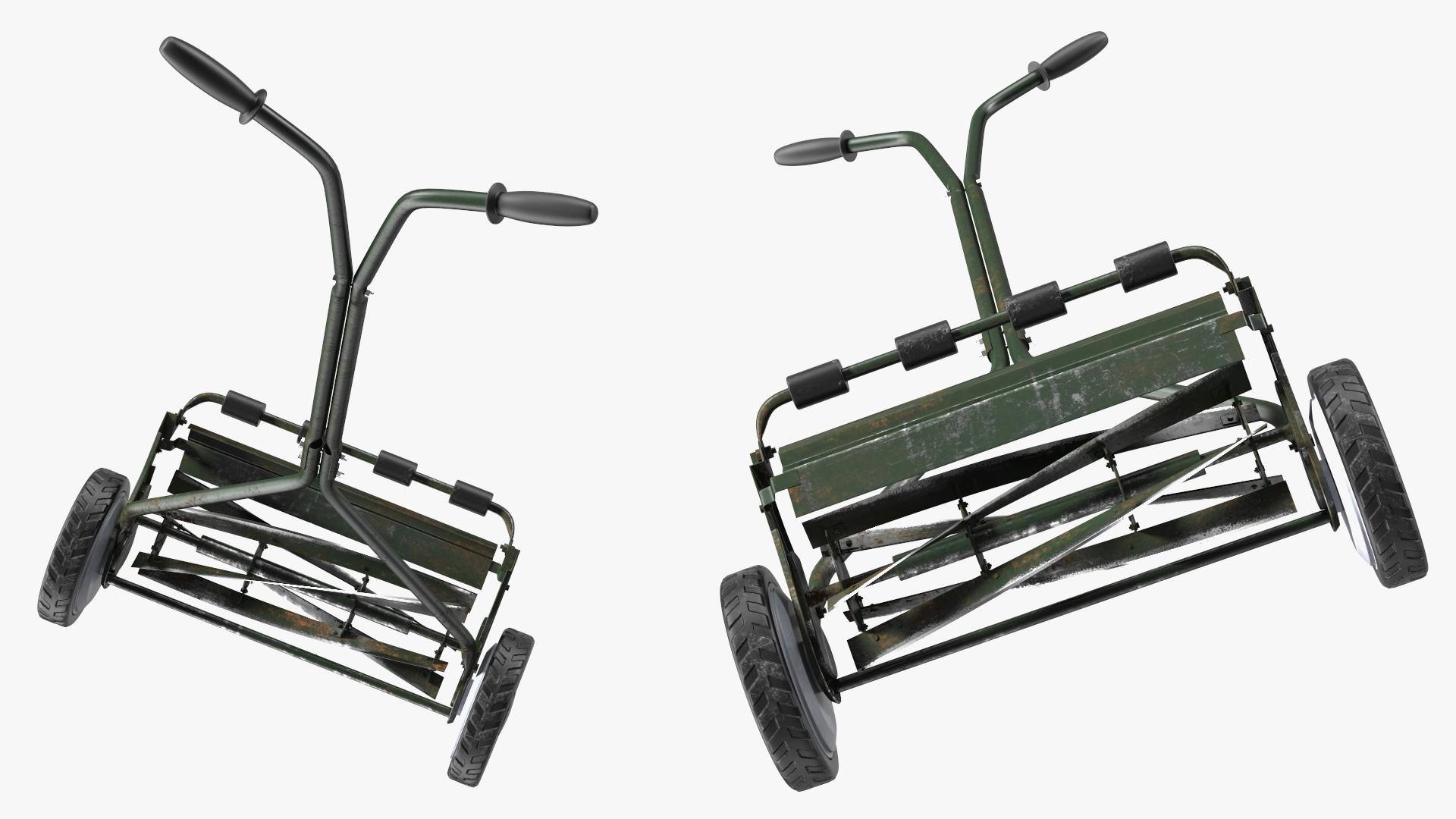 3D Vintage Lawn Mower model