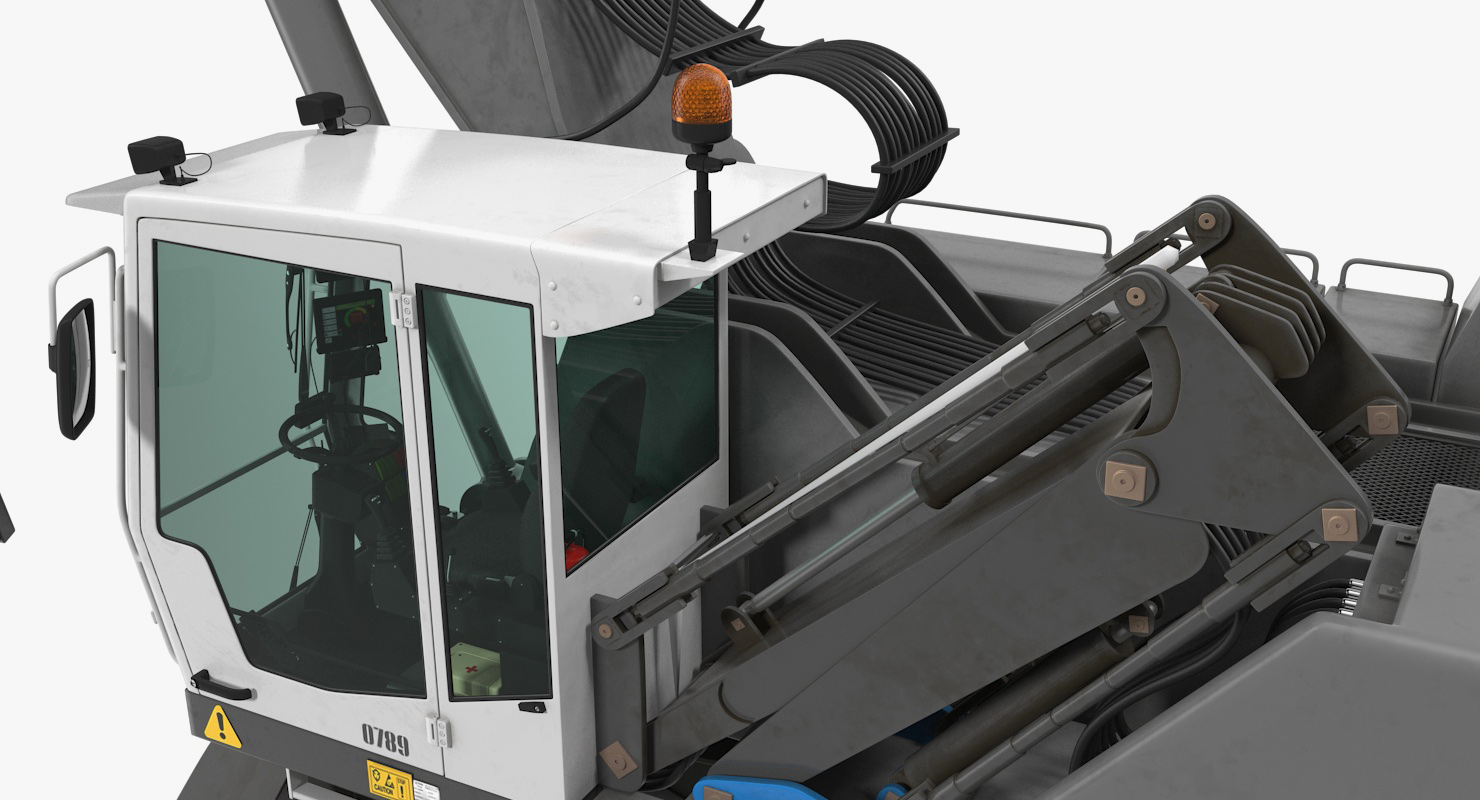 Wheeled Grab Loader Generic Rigged 3D model